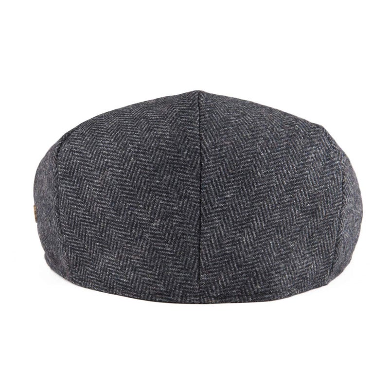 VOBOOM Men's Herringbone Flat Ivy Newsboy Hat Wool Blend Gatsby Cabbie Cap (Dark Grey, 7 3/8) - Image 4